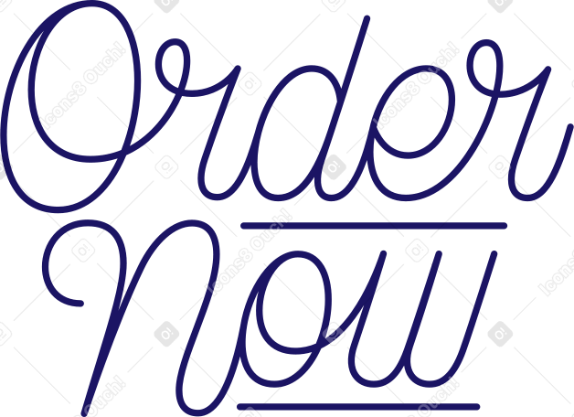 lettering order now Illustration in PNG, SVG