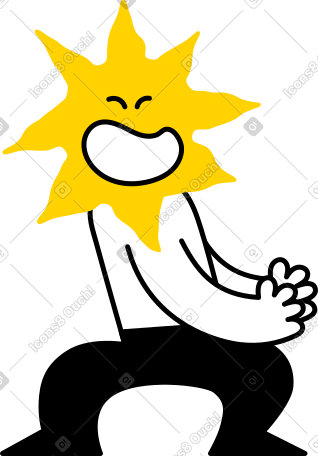 头上有太阳的人物 PNG, SVG