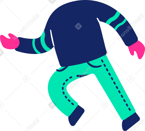 body running Illustration in PNG, SVG