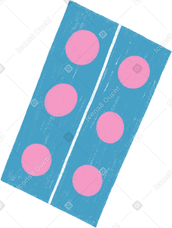 packaging of pink pills Illustration in PNG, SVG