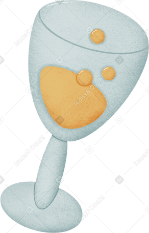 glass with champagne PNG、SVG