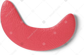 3D Red mouth Illustration in PNG, SVG