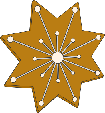 biscuit étoile PNG, SVG