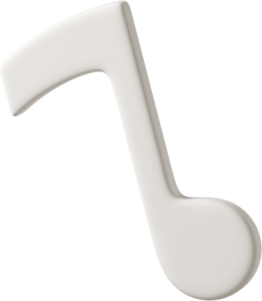 close up of white musical note PNG, SVG
