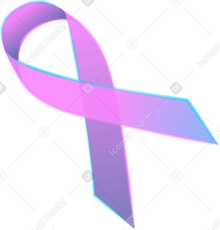 purple ribbon PNG, SVG