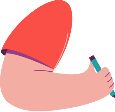 Hand with pencil PNG, SVG