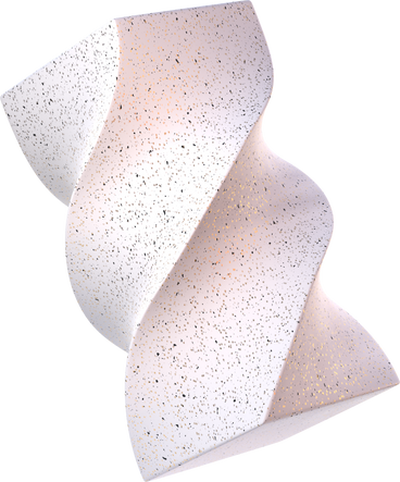 twisting speckled torus sculpture PNG, SVG