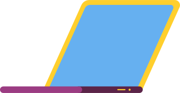 open multicolored laptop PNG, SVG