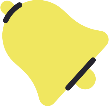 yellow bell PNG, SVG