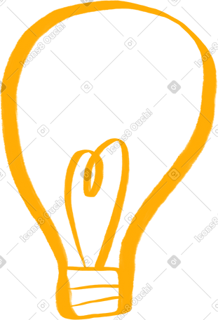 yellow light bulb PNG, SVG