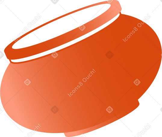 Orangefarbener kessel PNG, SVG