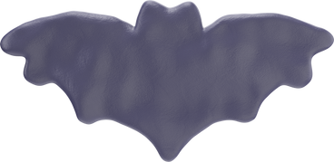 Black halloween bat PNG, SVG