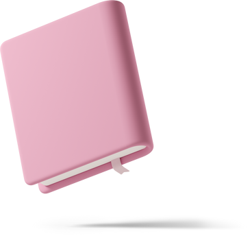 pink book floating PNG, SVG