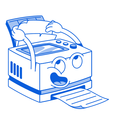 Loading paper into the printer animated illustration in GIF, Lottie (JSON), AE
