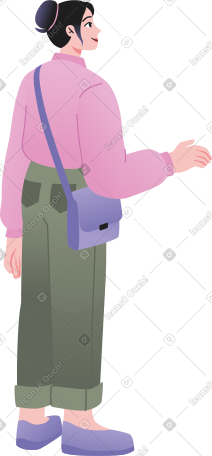 女人向前伸出手 PNG, SVG