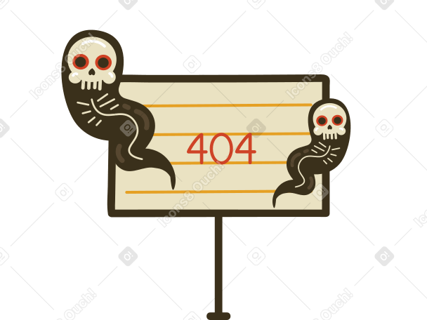 404 error Illustration in PNG, SVG