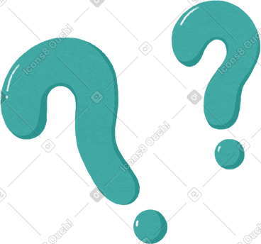 Questions blue PNG, SVG