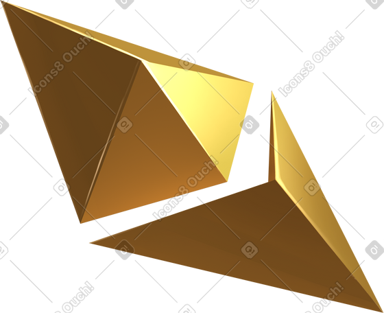 golden etherium logo PNG, SVG