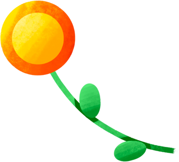 small flower with coin PNG, SVG
