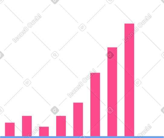 pink charts and graphs PNG, SVG