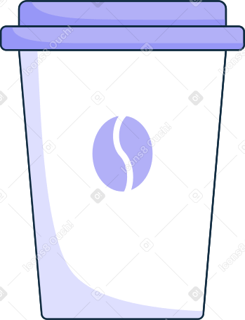 Copo de papel com café PNG, SVG