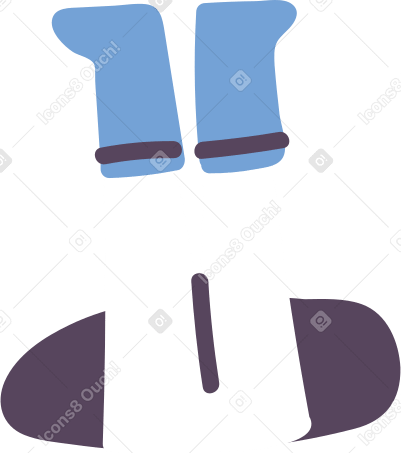 feet of the astronaut Illustration in PNG, SVG