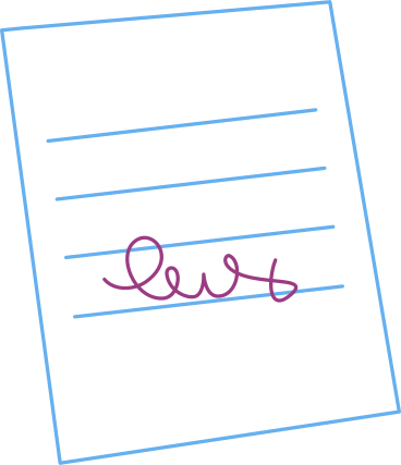 signed paper document PNG, SVG