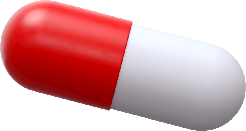 white red capsule Illustration in PNG, SVG