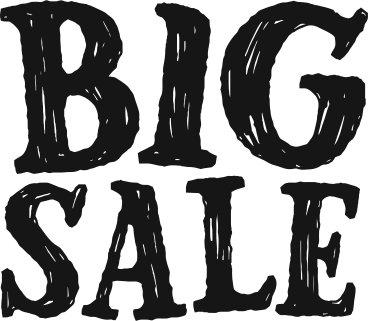 lettering hand drawn big sale text PNG, SVG