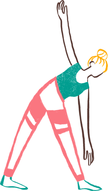 blond woman bending down in yoga pose PNG, SVG