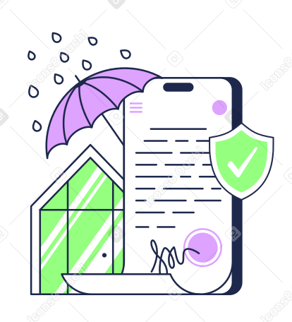 Online insurance services with electronic signature animated ...