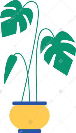 planta en maceta PNG, SVG