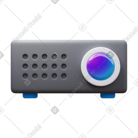 3D video projector PNG, SVG