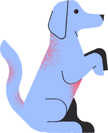 dog standing PNG, SVG