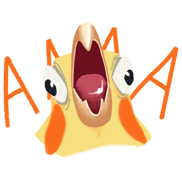 Angry or frightened parrot screaming PNG, SVG
