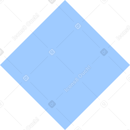 light blue rhombus Illustration in PNG, SVG