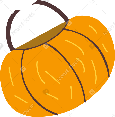 pumpkin basket PNG, SVG