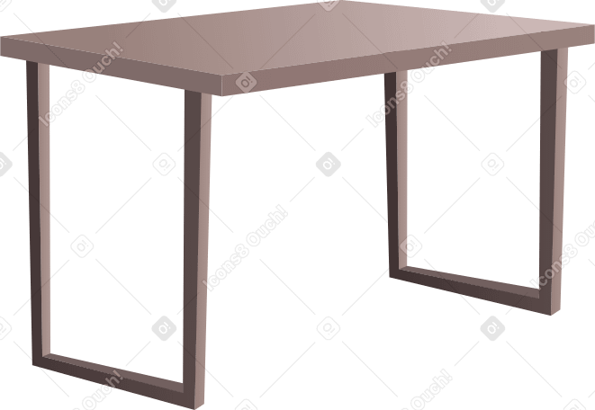 Tavolo in prospettiva PNG, SVG