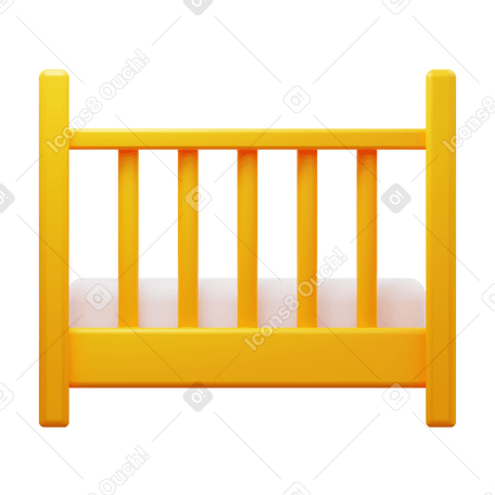 3D crib PNG, SVG