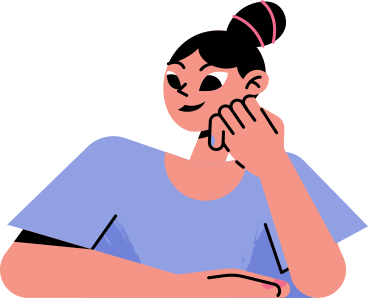 girl in a blue t-shirt PNG, SVG