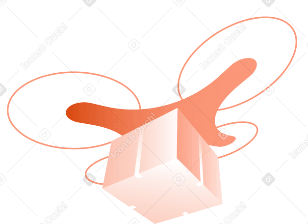 drone with a package bottom view PNG, SVG