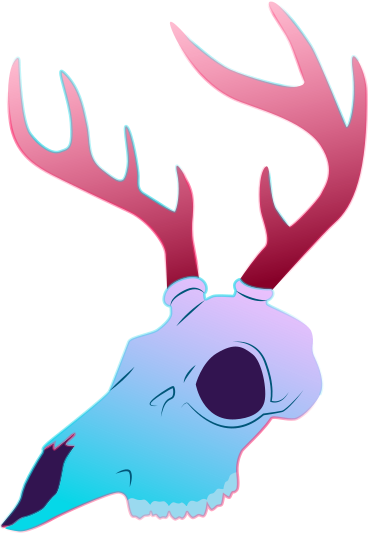 deer skull PNG, SVG