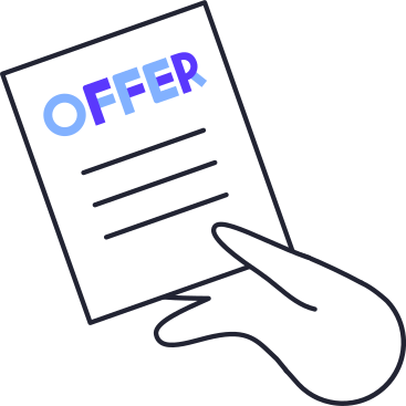 offer sheet in hand PNG, SVG