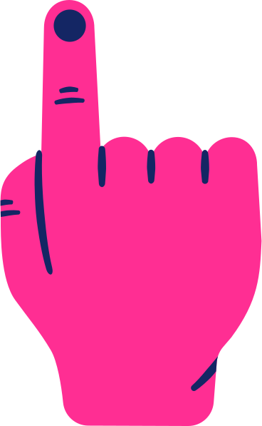 Index finger up PNG、SVG