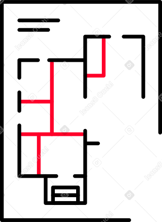 layout apartment Illustration in PNG, SVG