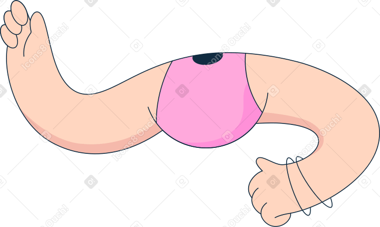 body in pink top Illustration in PNG, SVG