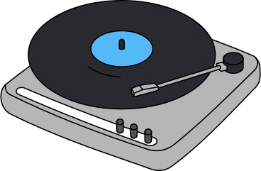 Vinyl-player PNG, SVG