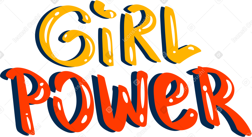 pouvoir des filles PNG, SVG