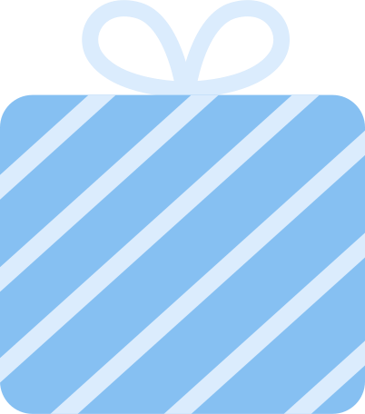 present striped Illustration in PNG, SVG