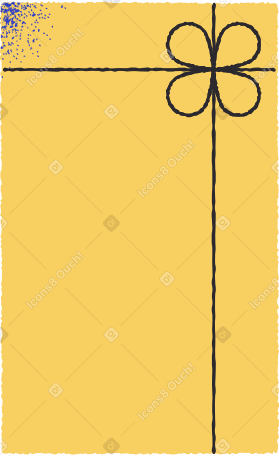 yellow gift PNG, SVG